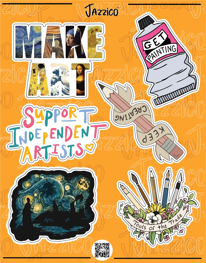ARTS DEDICATES: STICKERS SHEET - STICKERS SHEET - Jazzico Co.