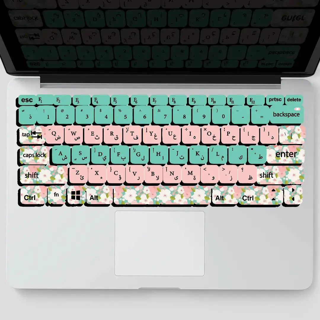 FLORA: KEYBOARD STICKERS - KEYBOARD STICKERS - Jazzico Co.