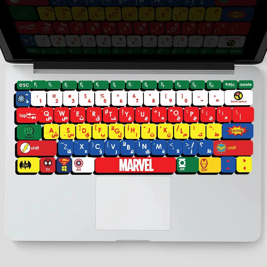 MARVEL: KEYBOARD STICKERS - KEYBOARD STICKERS - Jazzico Co.
