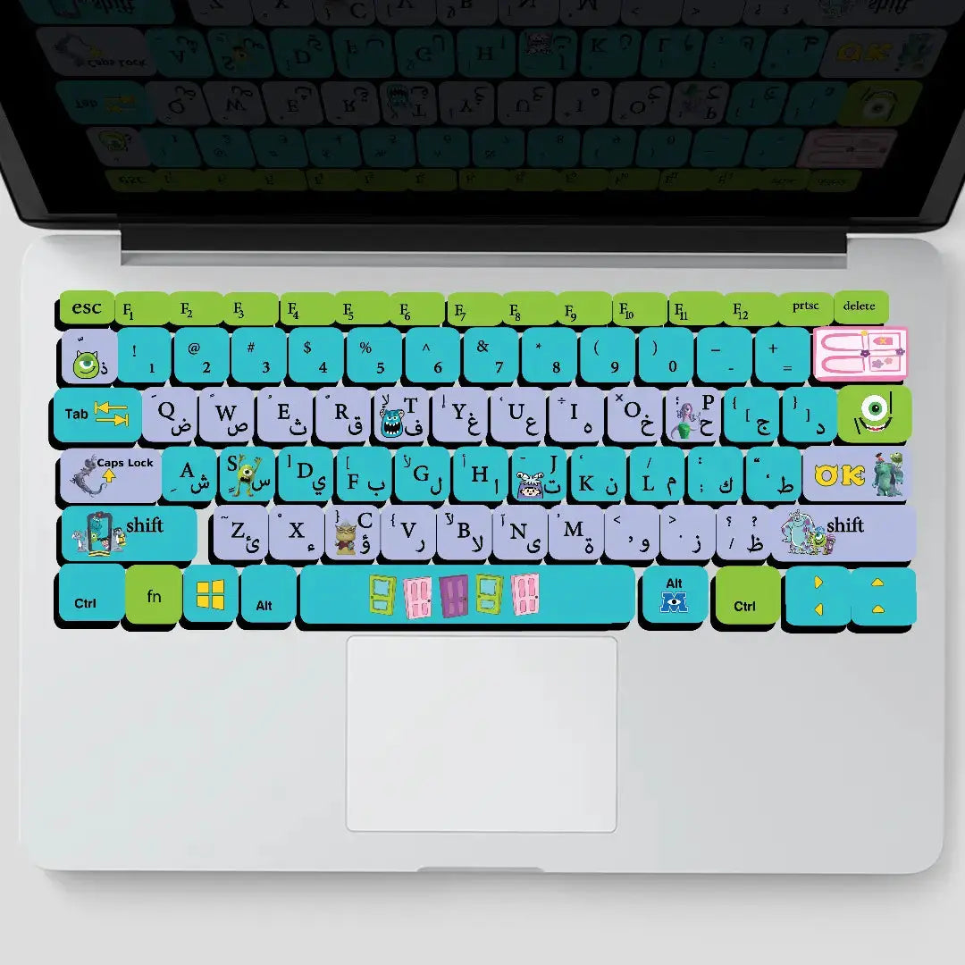 MONSTER INC: KEYBOARD STICKERS - KEYBOARD STICKERS - Jazzico Co.