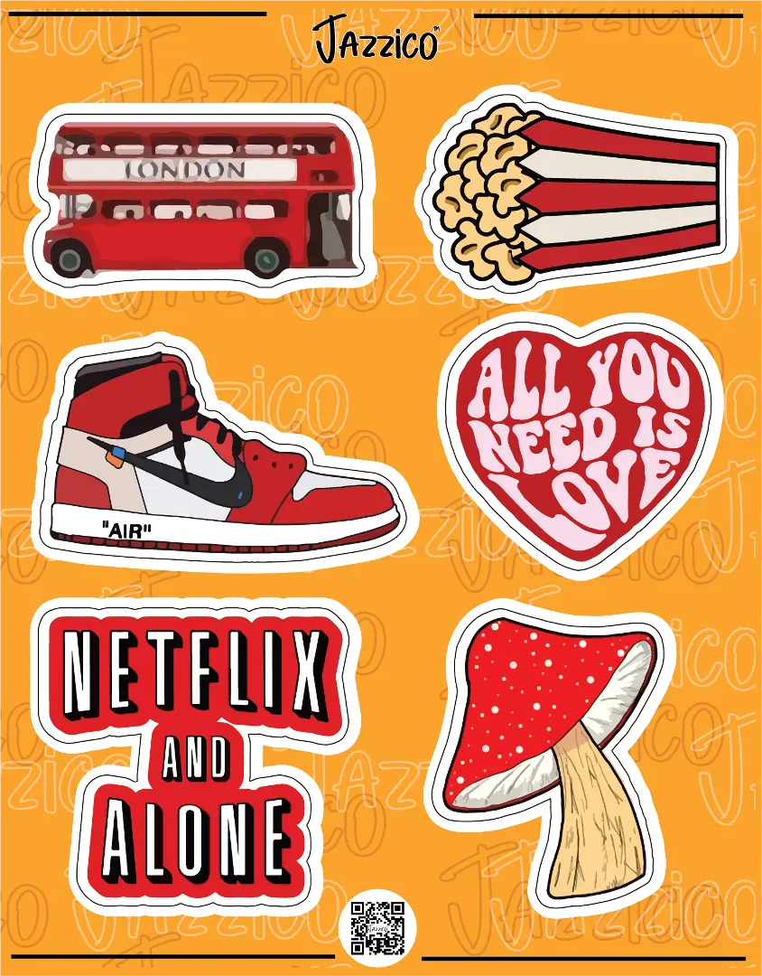 NETFLIX & ALONE: STICKERS SHEET