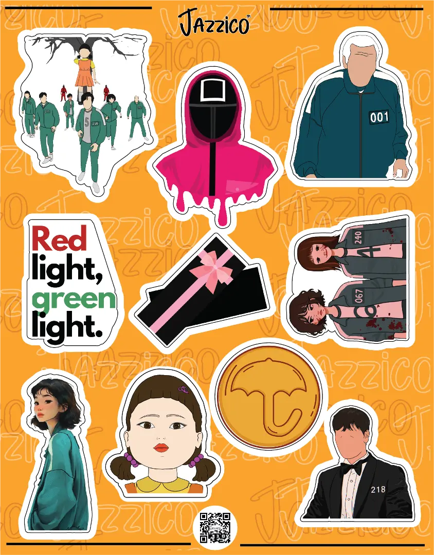 SQUID GAMES: STICKERS SHEET