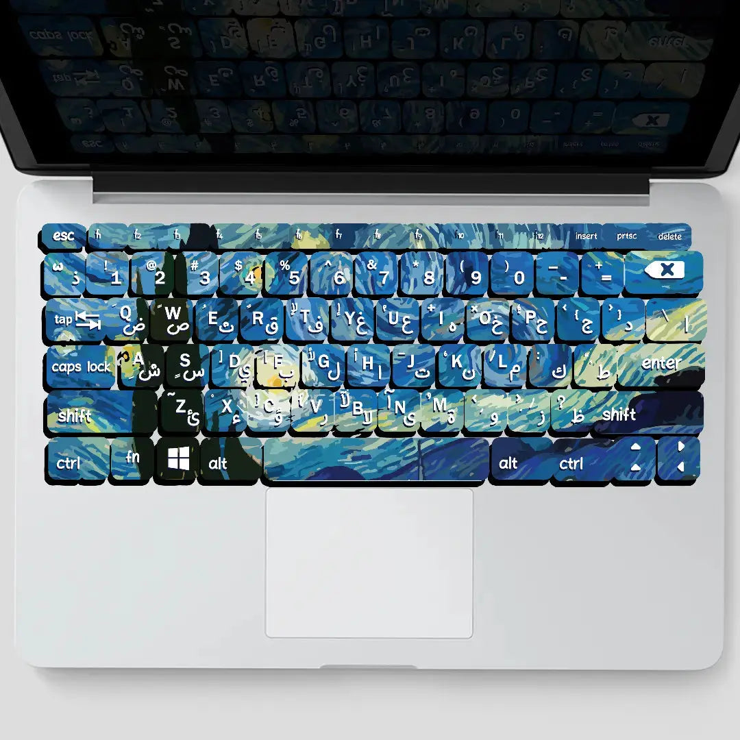 STARRY NIGHT: KEYBOARD STICKERS - KEYBOARD STICKERS - Jazzico Co.
