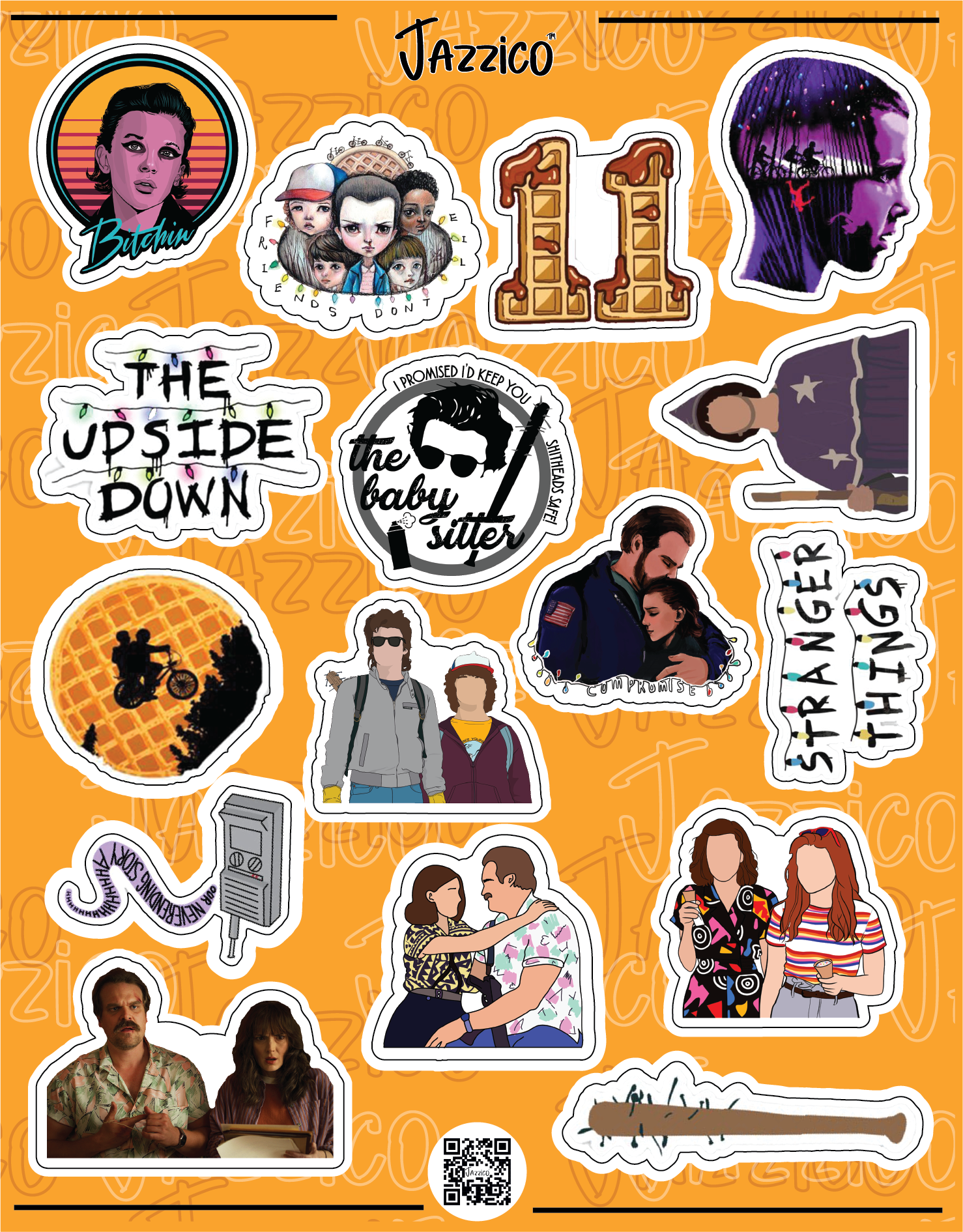 STRANGER THINGS: STICKERS SHEET