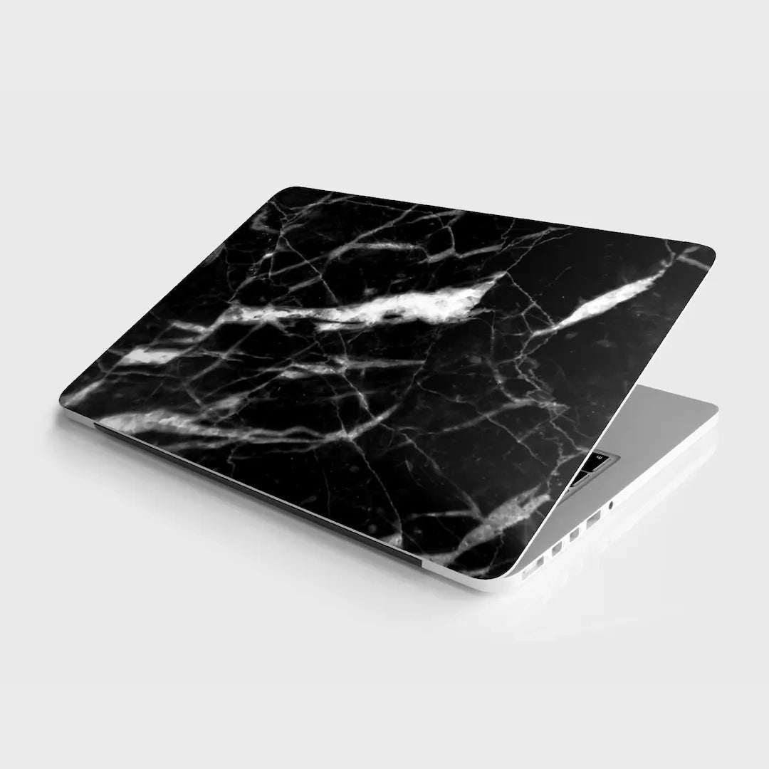 BLACK MARBLE: LAPTOP SKIN