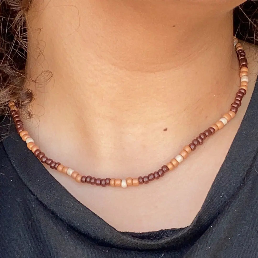 Brown Jewel [Handmade Necklace]