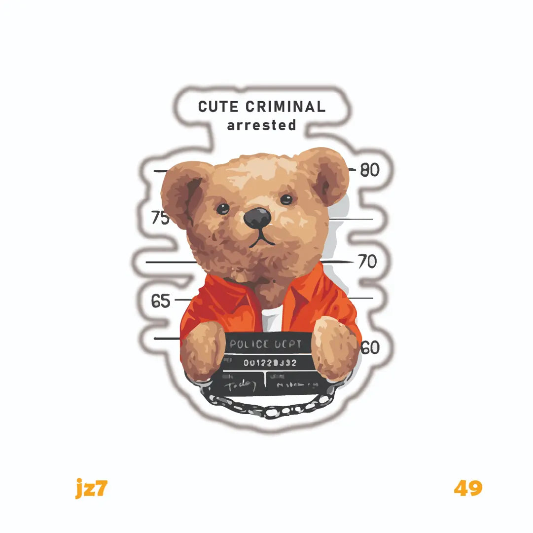 CUTE CRIMINAL ARRESTED BEAR