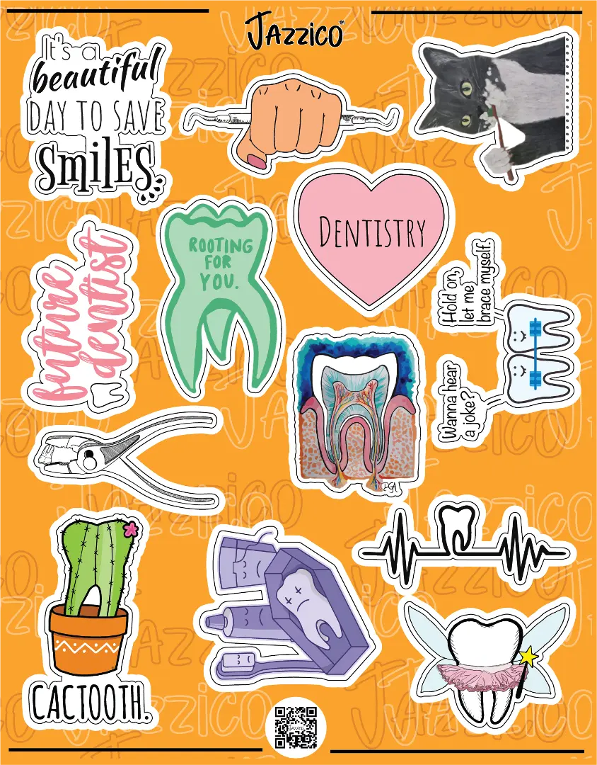 DENTISTS: STICKERS SHEET