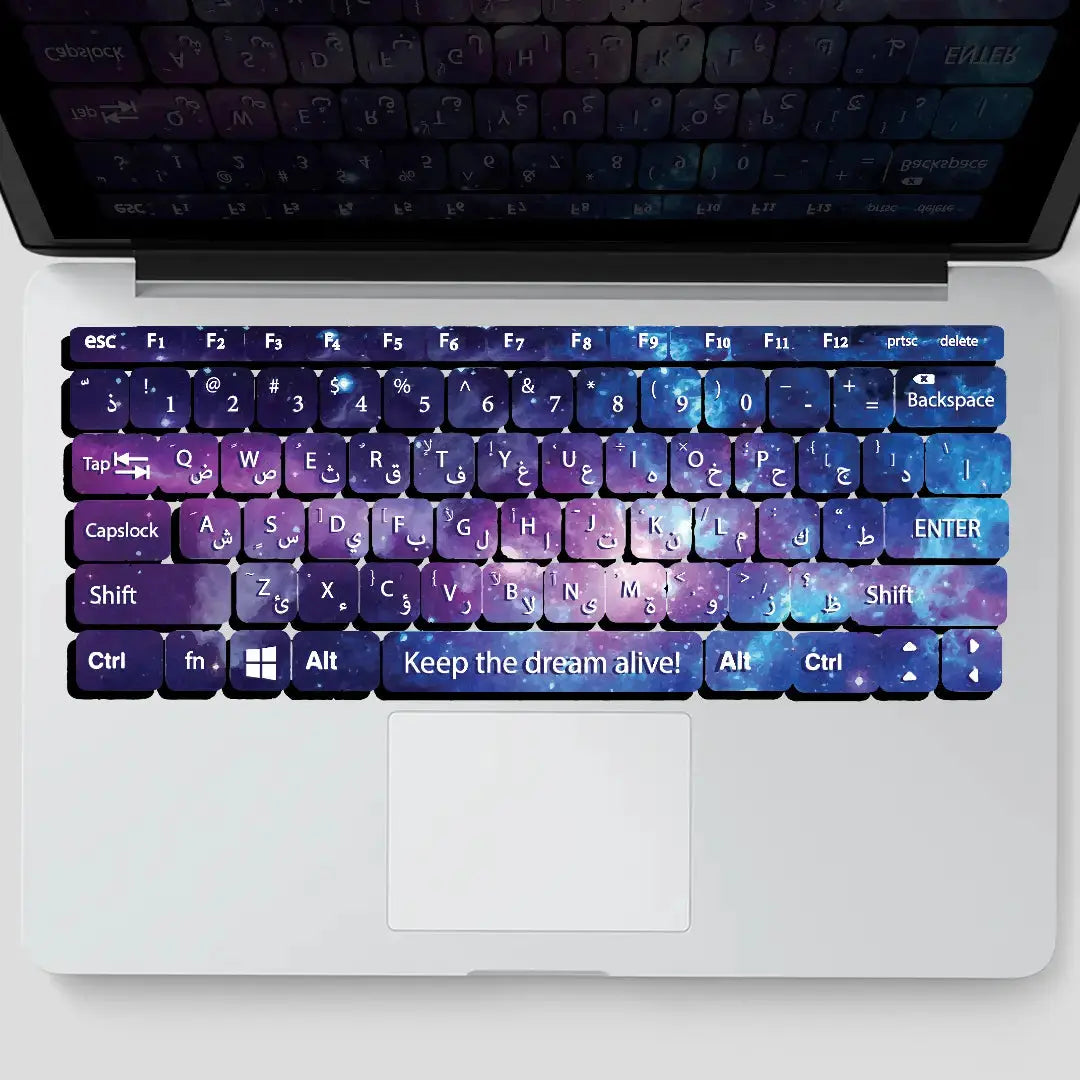 GALAXY: KEYBOARD STICKERS - KEYBOARD STICKERS - Jazzico Co. 