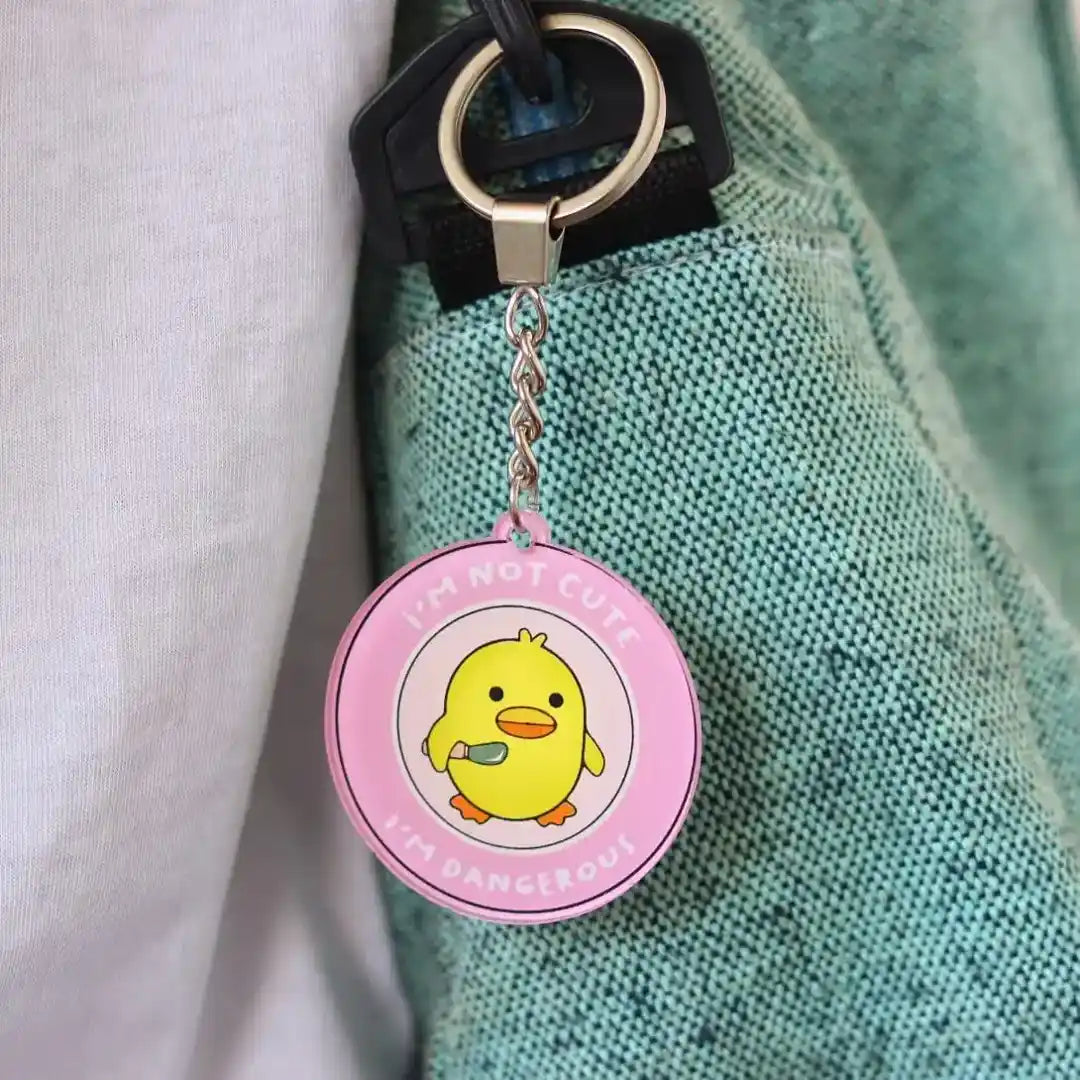 I'm Not Cute: Acrylic Keychain