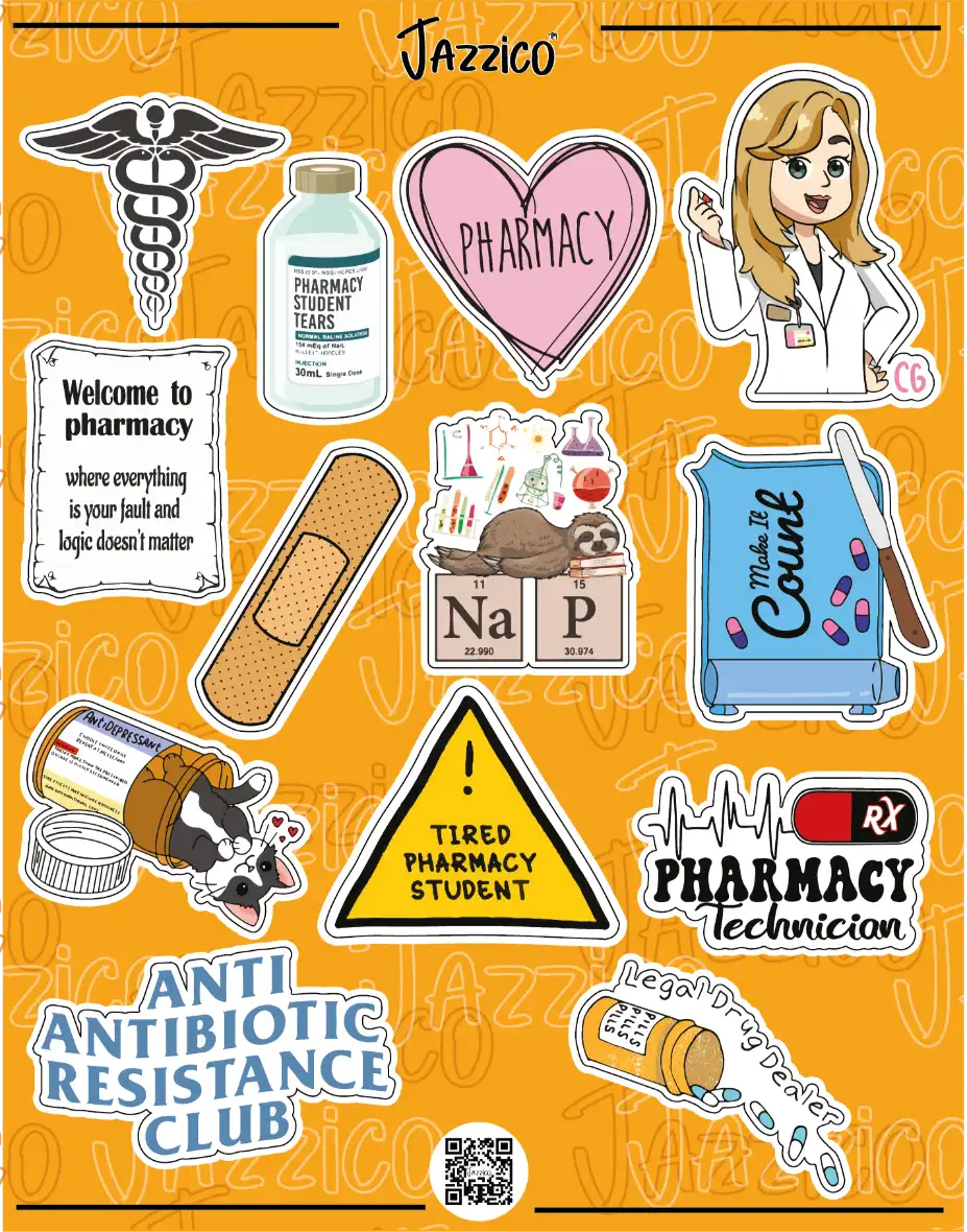 Pharmacy Dedicates: Stickers Sheet
