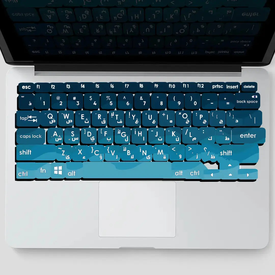 SHADES-OF-BLUE: KEYBOARD STICKERS