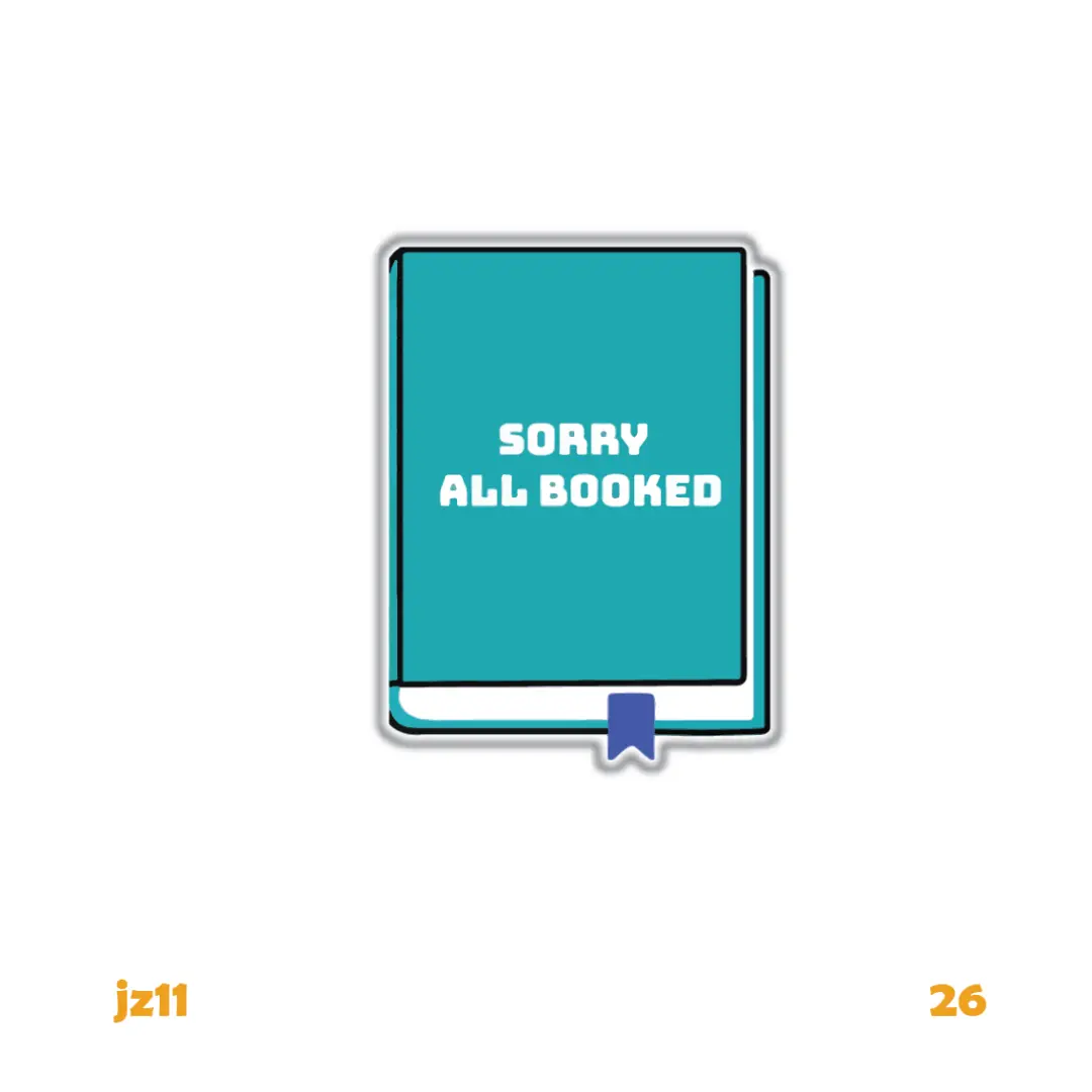 SORRY ALL BOOKED