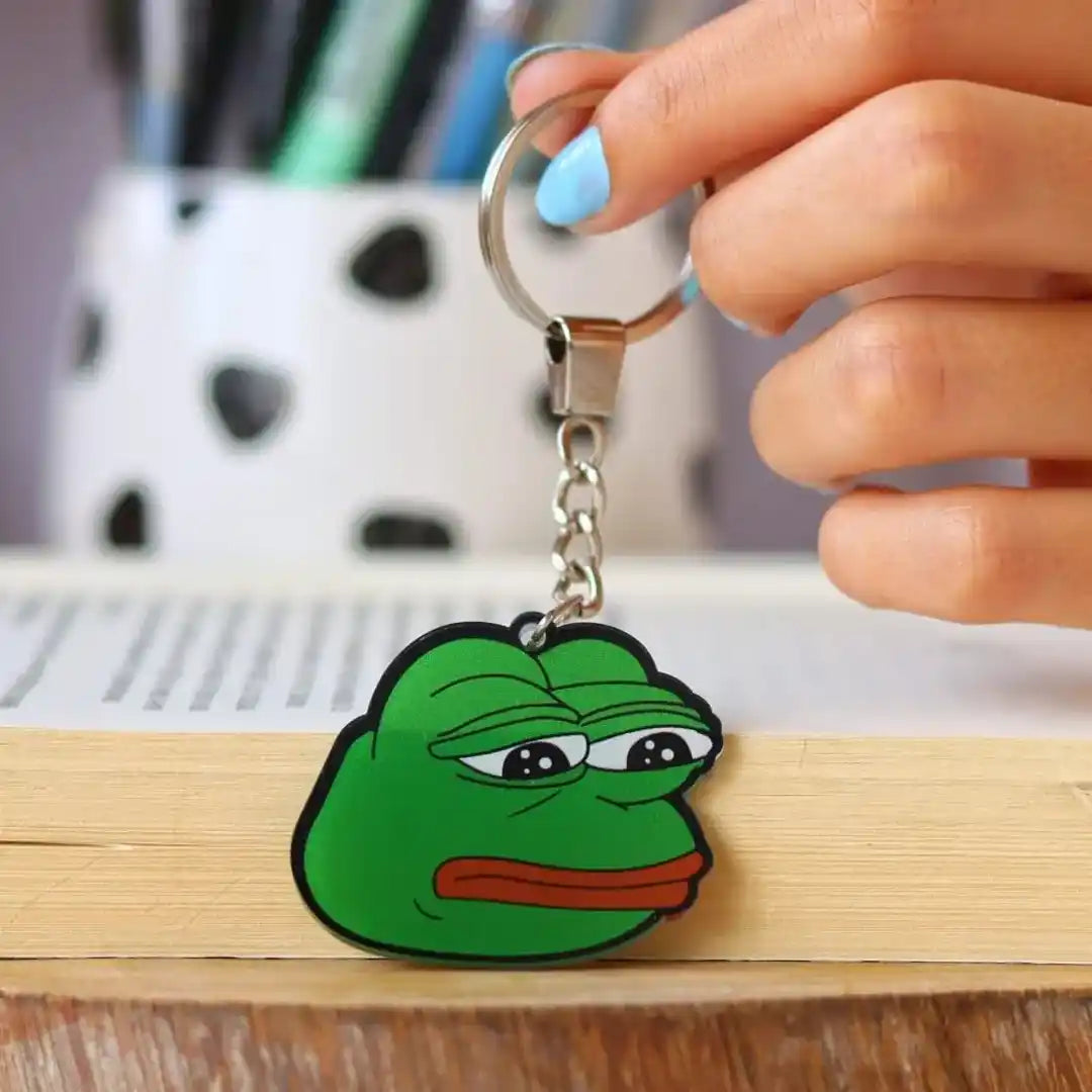 Sad Pepe-Frog: Acrylic Keychain