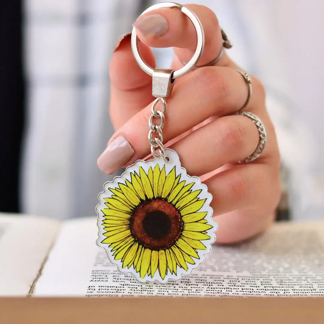 Sunflower: Acrylic Keychain