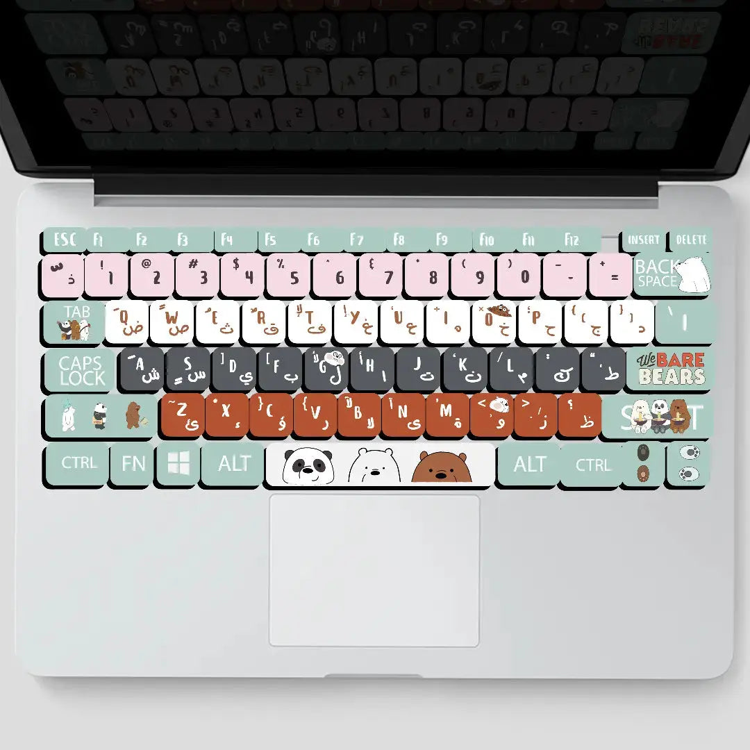 THREE BEARS: KEYBOARD STICKERS - KEYBOARD STICKERS - Jazzico Co. 