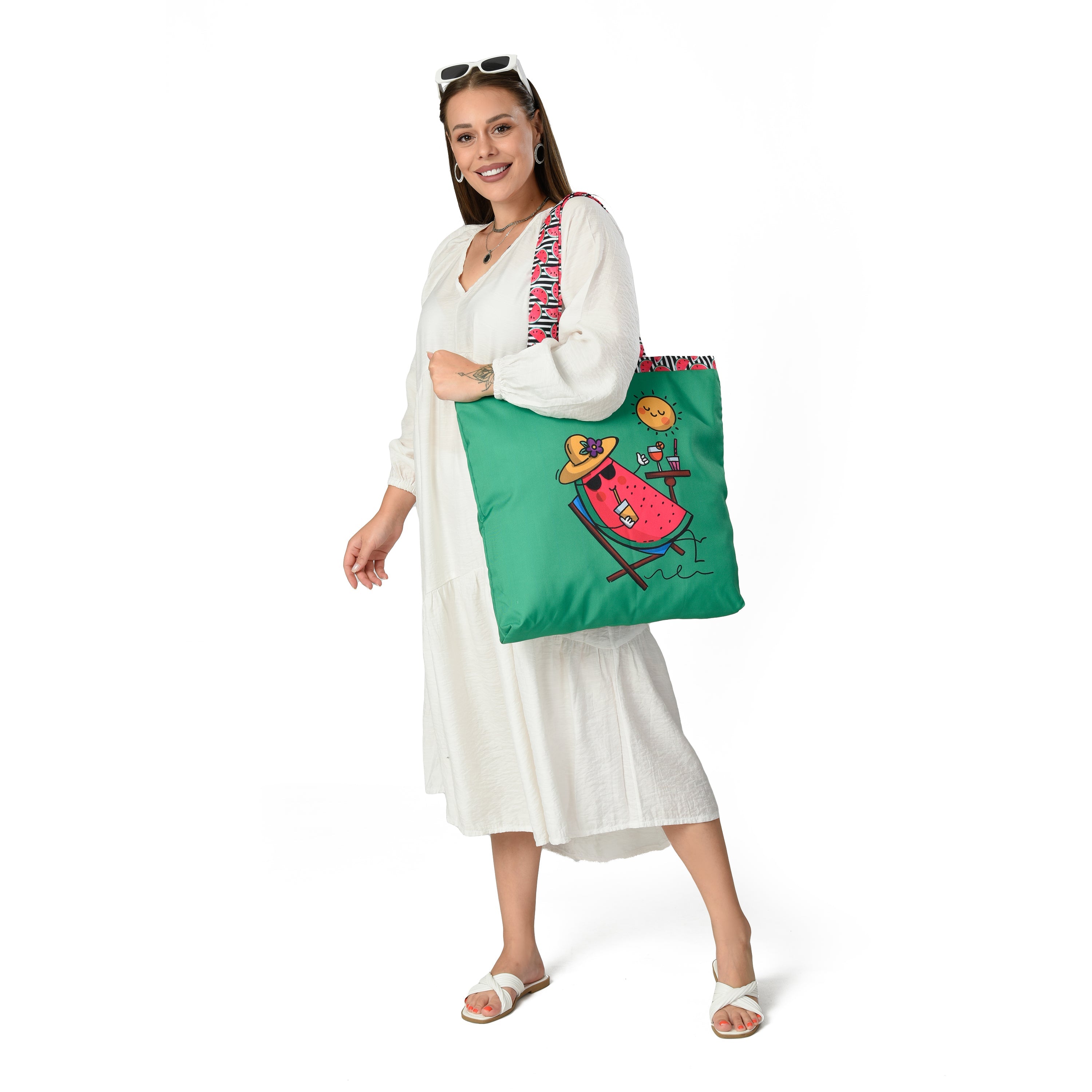 Watermelon Tote Bag + Makeup Bag