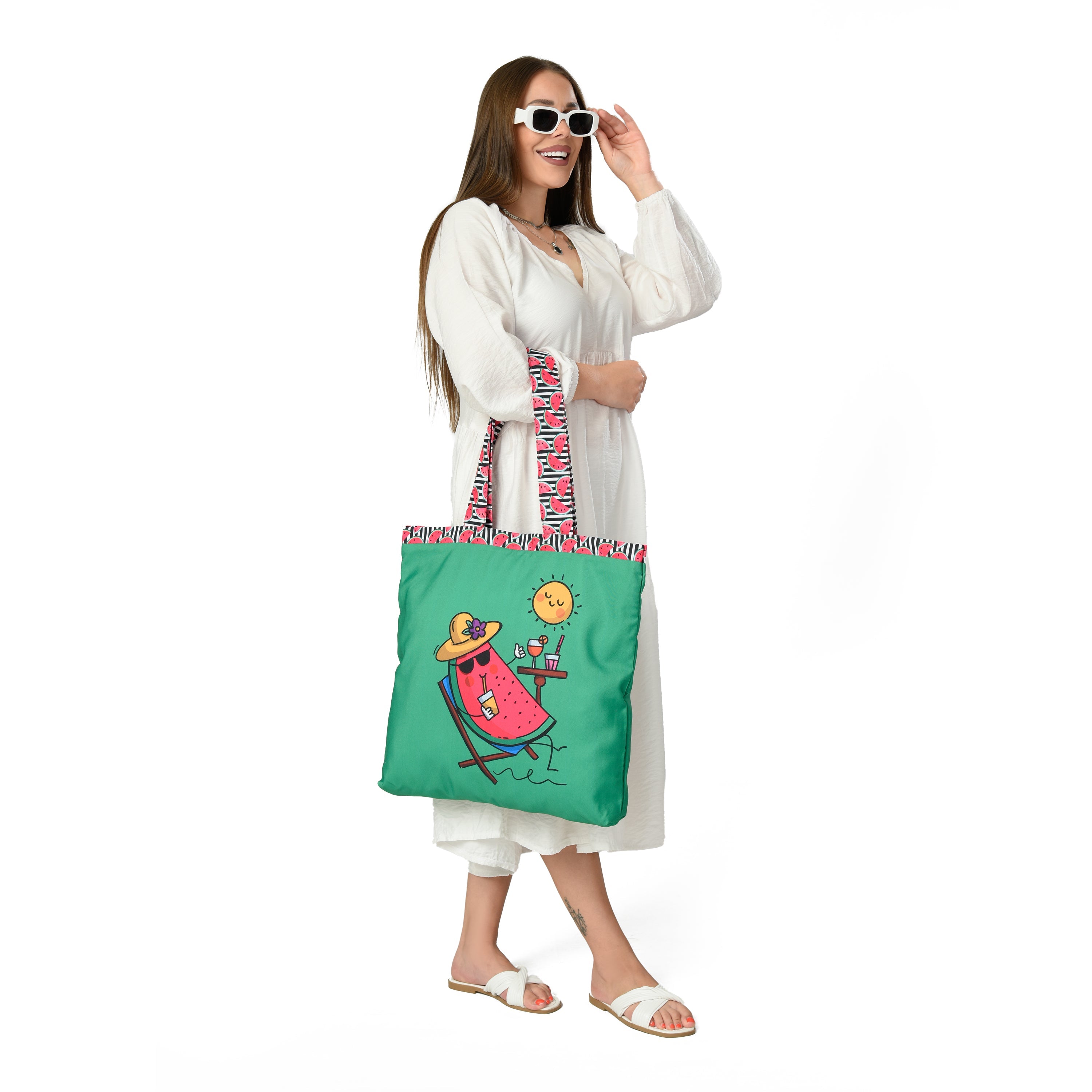 Watermelon Tote Bag + Makeup Bag